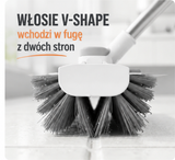 CzystaFuga 3w1 — Obrotowa Szczotka do Fug, Kabiny i Łazienki